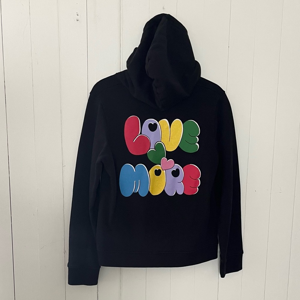 STELLA McCARTNEY Kids 14 Hoodie Sweatshirt Love More Black